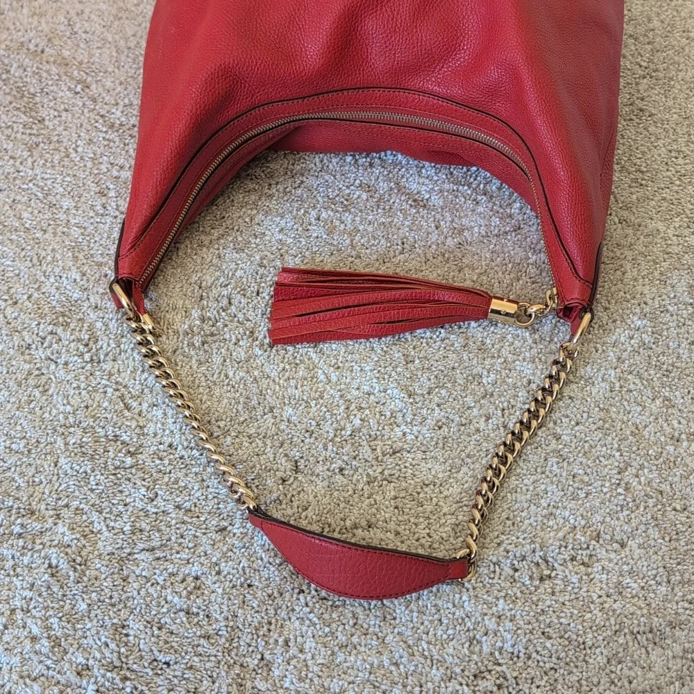 Gucci Soho Red Chain Hobo